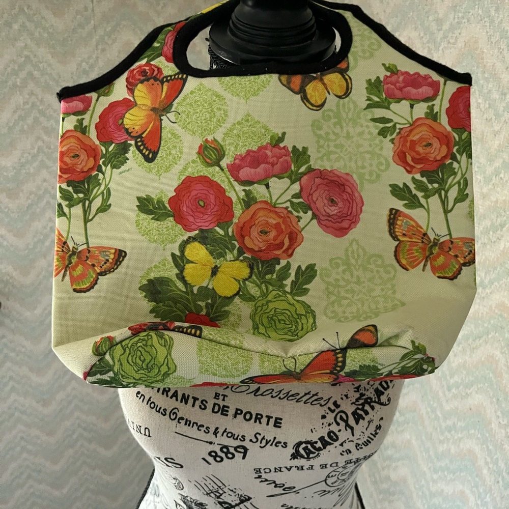 Floral Canvas Tote Bag
